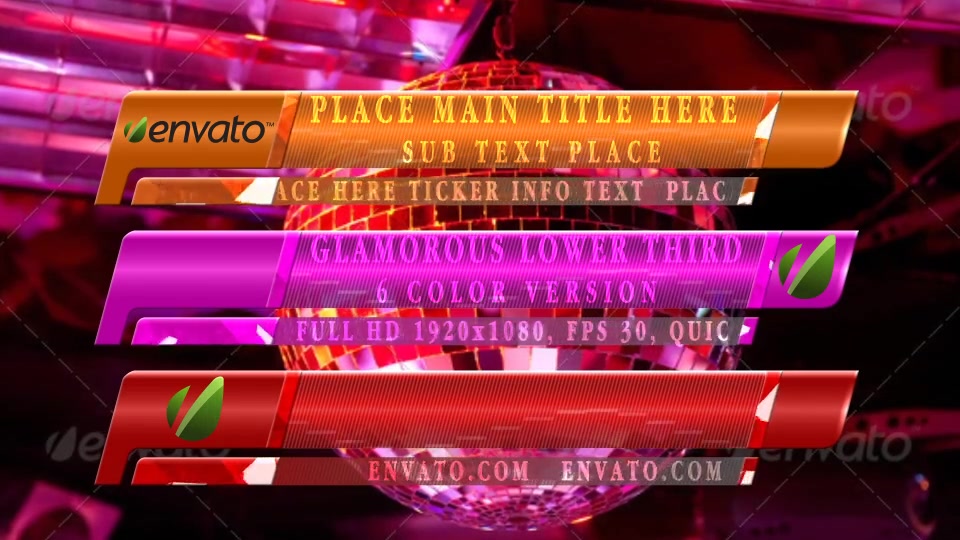 Glamoruos Lower Third - Download Videohive 12963493