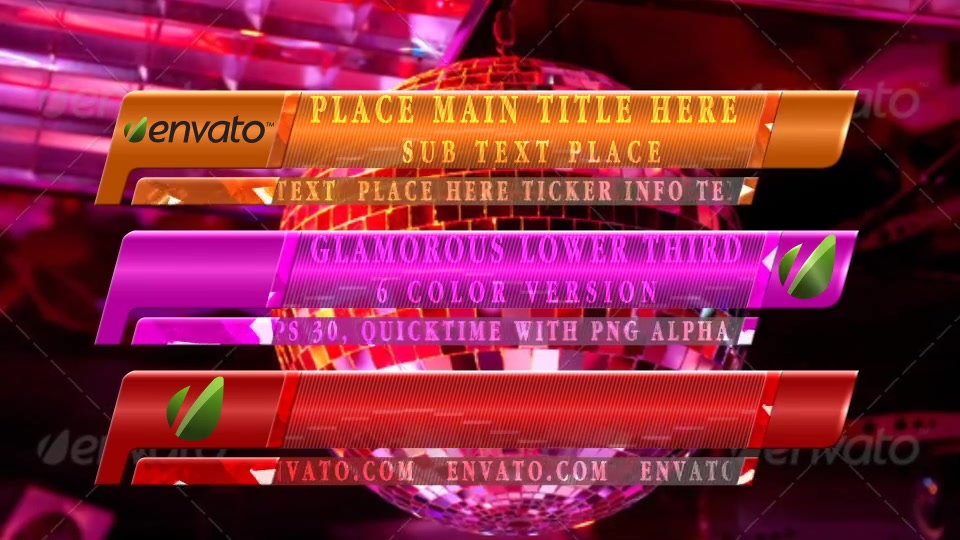 Glamoruos Lower Third - Download Videohive 12963493