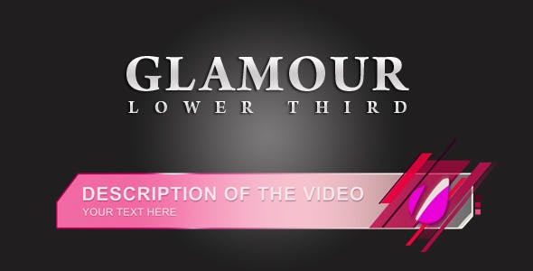 Glamour Lower Thirds - Videohive Download 1353543