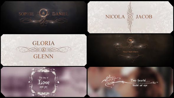 Glamour Wedding Titles - Videohive 13078555 Download
