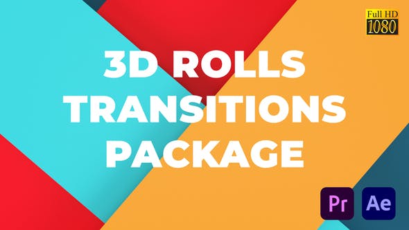Glance and Folding 3D Rolls Transitions - Videohive 28856993 Download