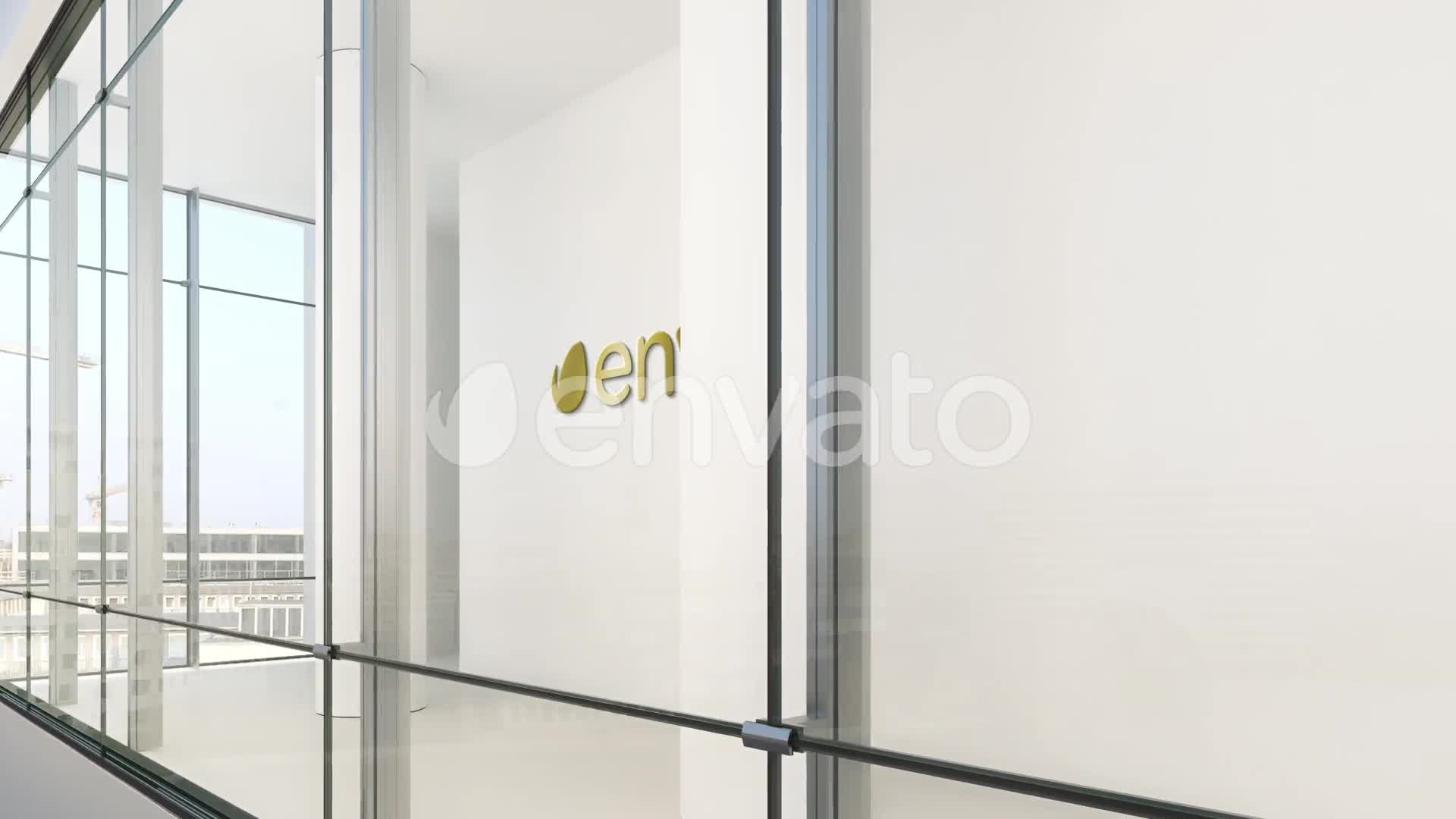 Glass Curtain Wall Logo Mock Up Videohive 25379151 After Effects Image 1