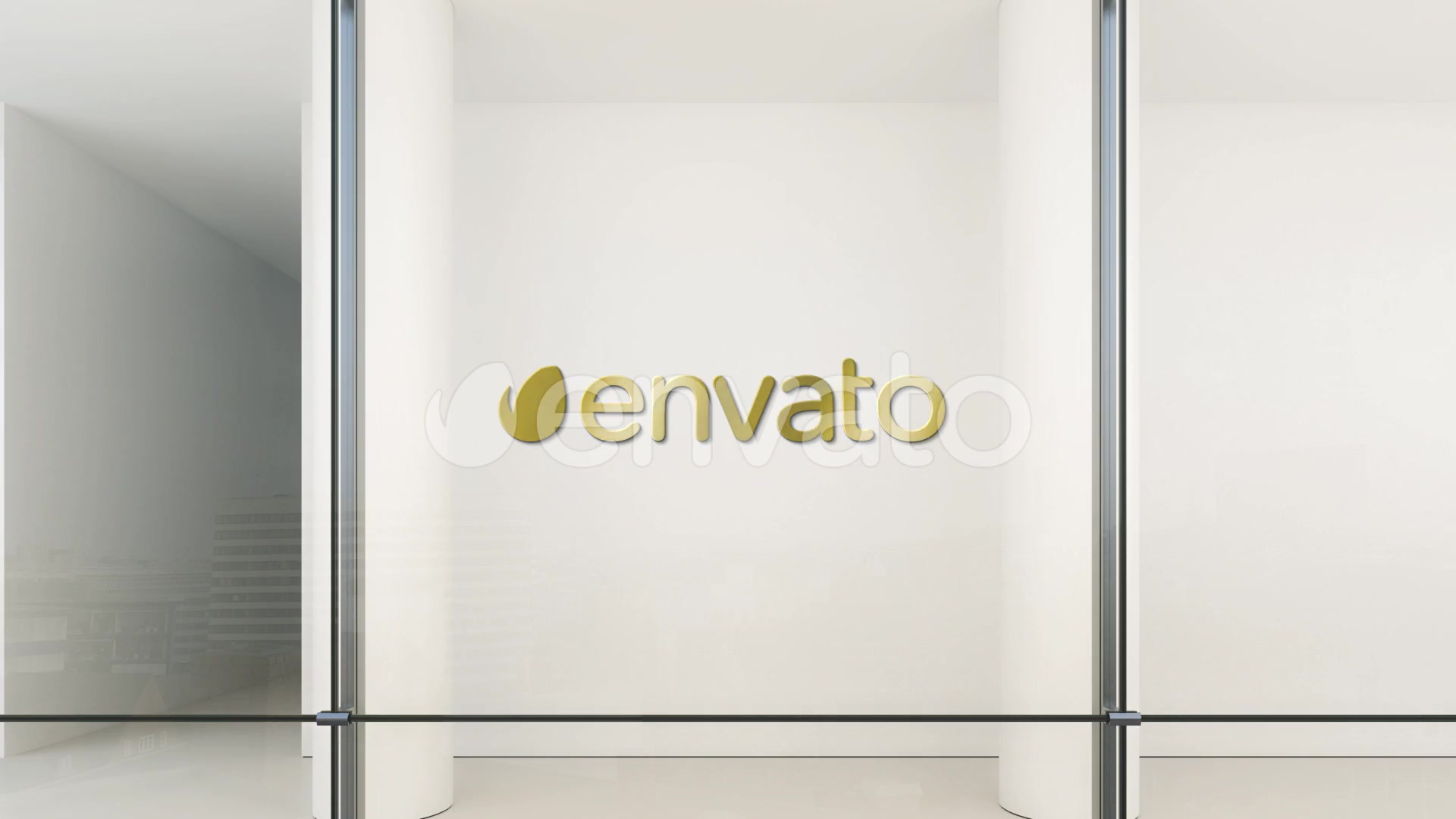 Glass Curtain Wall Logo Mock Up Videohive 25379151 After Effects Image 4