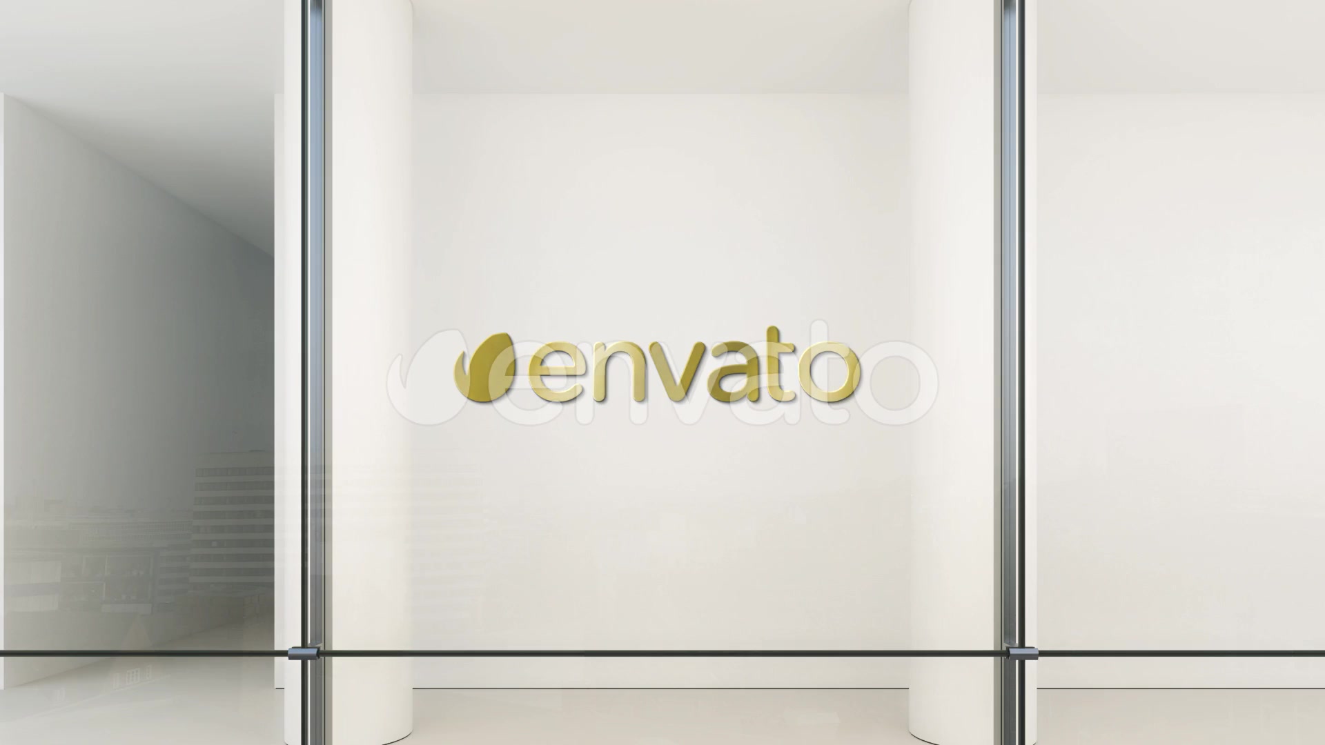 Download Glass Curtain Wall Logo Mock Up Videohive 25379151 ...