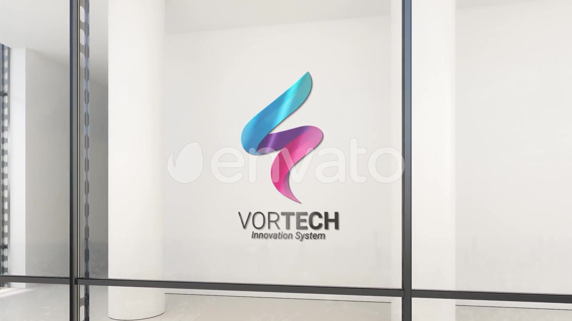 Glass Curtain Wall Logo Mock Up Videohive 25379151 After Effects Image 6