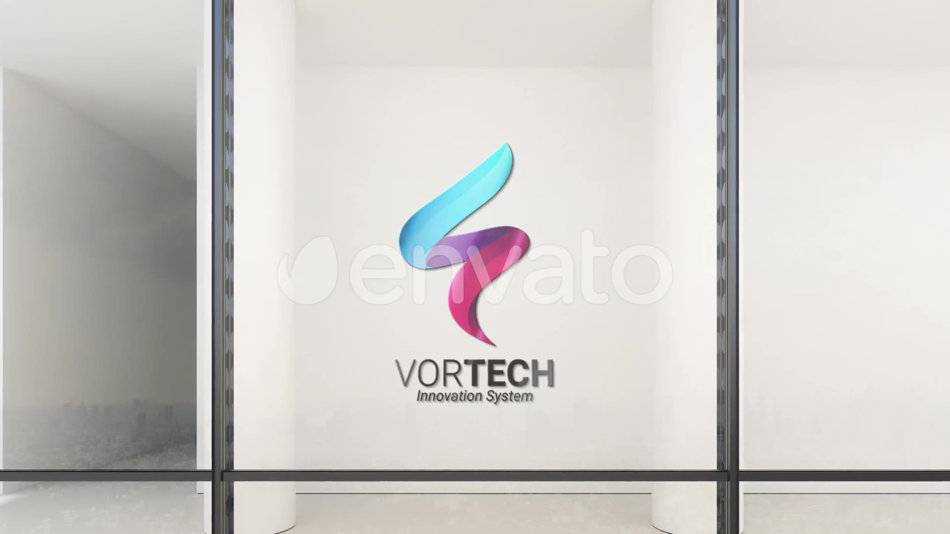 Glass Curtain Wall Logo Mock Up Videohive 25379151 After Effects Image 7