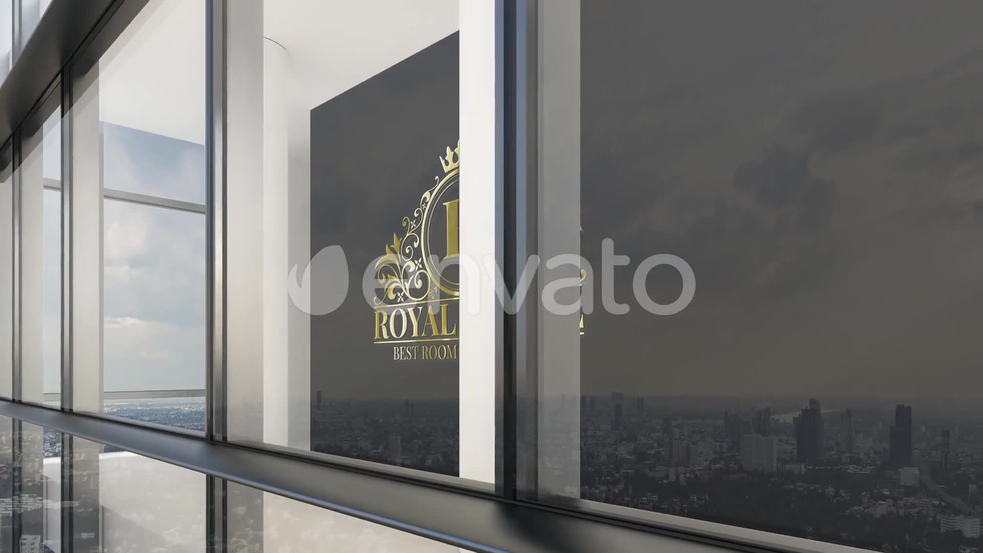 Glass Curtain Wall Logo Mock Up Videohive 25379151 After Effects Image 8