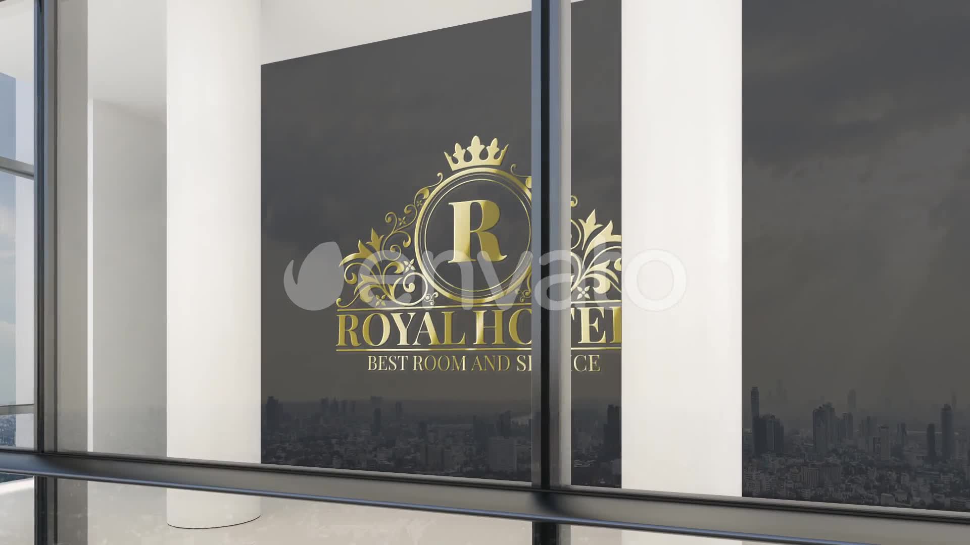 Glass Curtain Wall Logo Mock Up Videohive 25379151 After Effects Image 9