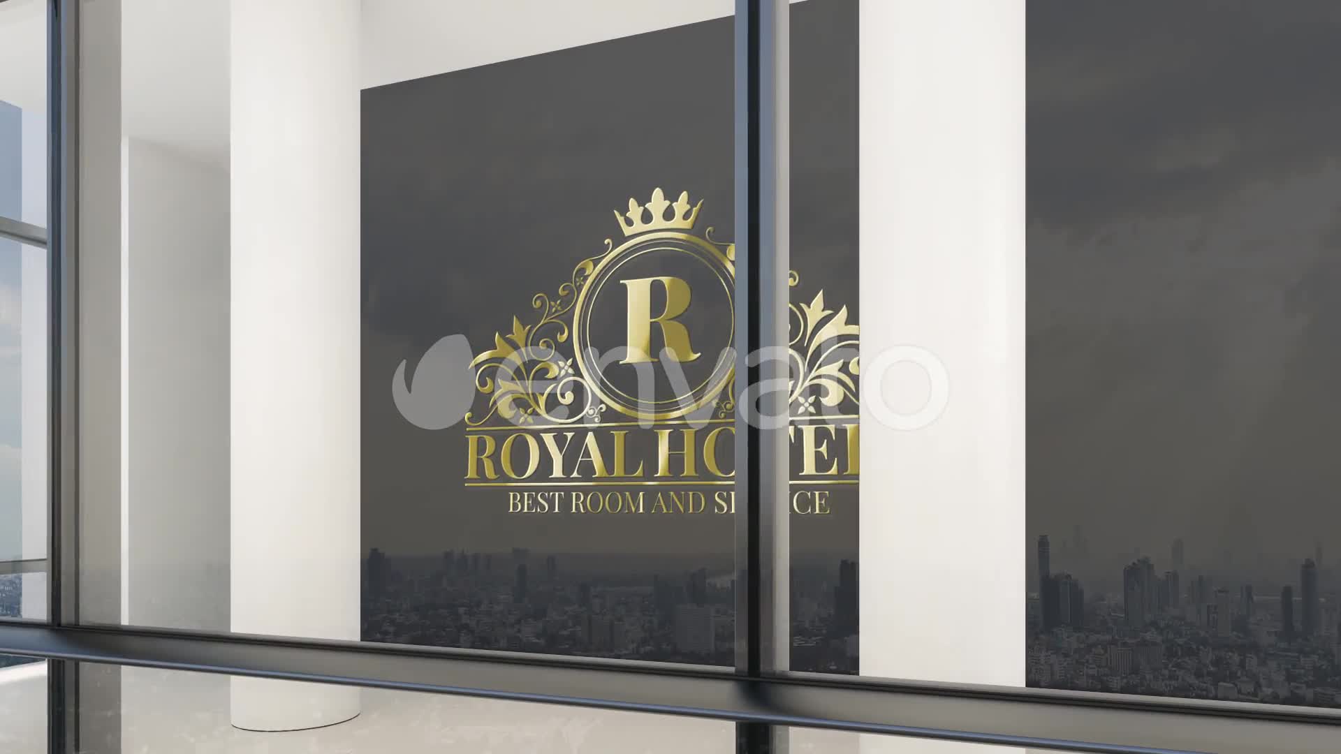 Download Glass Curtain Wall Logo Mock Up Videohive 25379151 ...