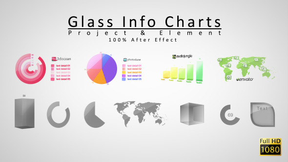 Glass Info Charts - Download Videohive 3642856