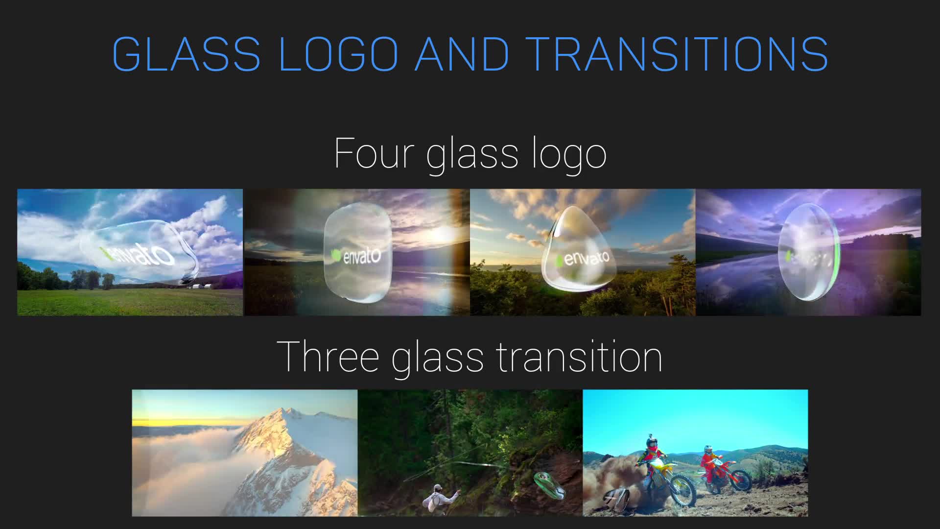 Glass Logo And Transitions - Download Videohive 19566455