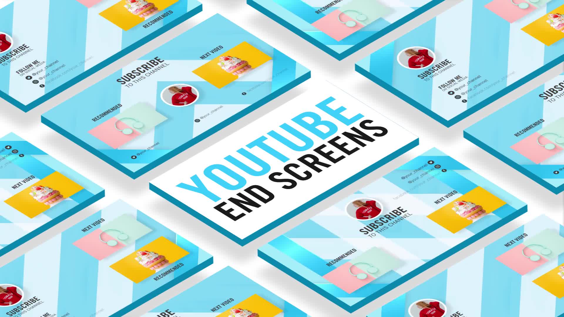 Glass Youtube End Screens Videohive 30186033 After Effects Image 1