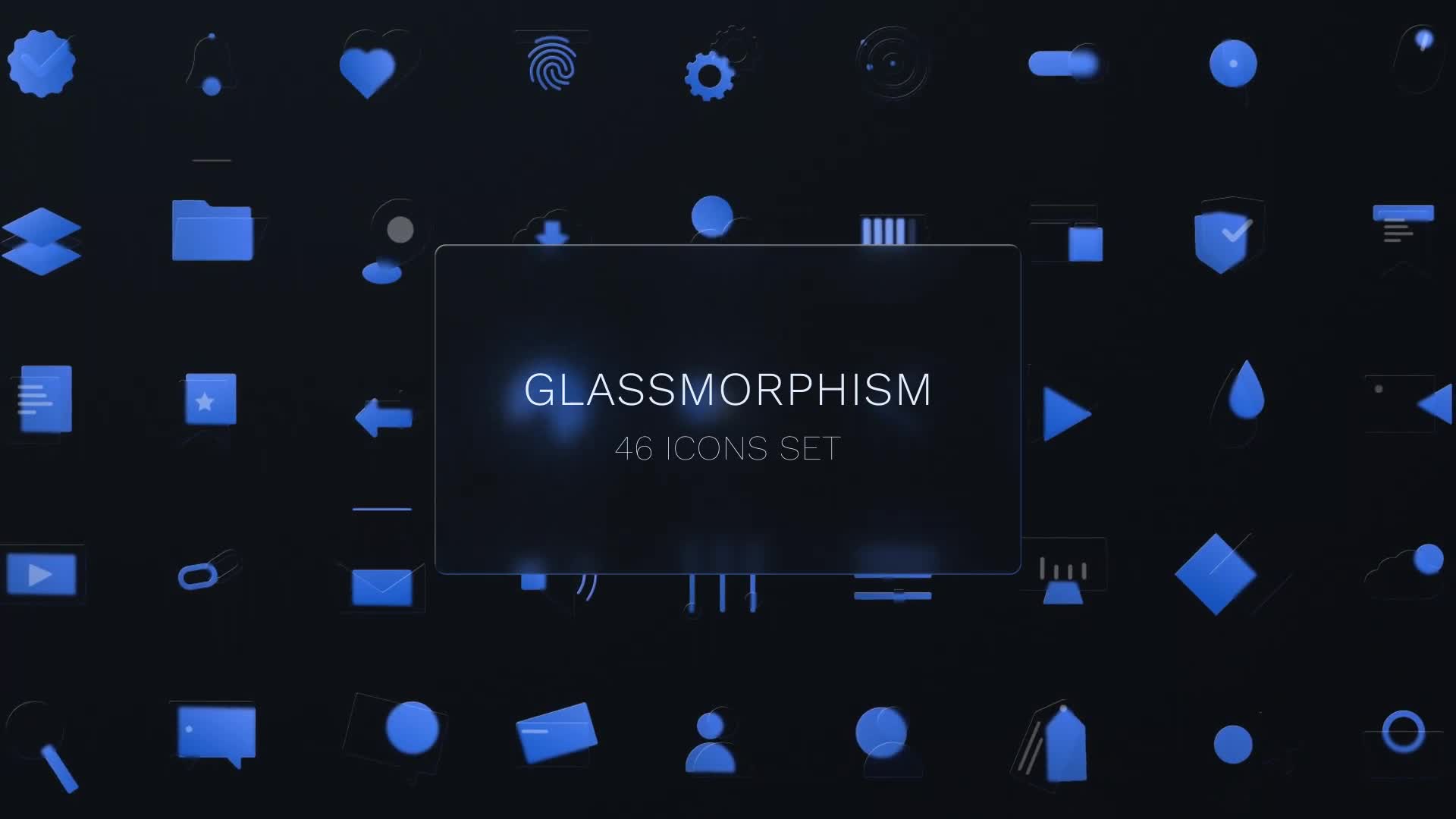 Glassmorphism | Glass Icons Pack Videohive 36192403 After Effects Image 1