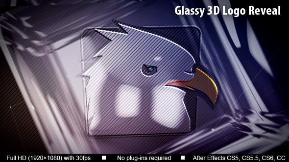 Glassy 3D Logo Reveal - Videohive Download 13020165