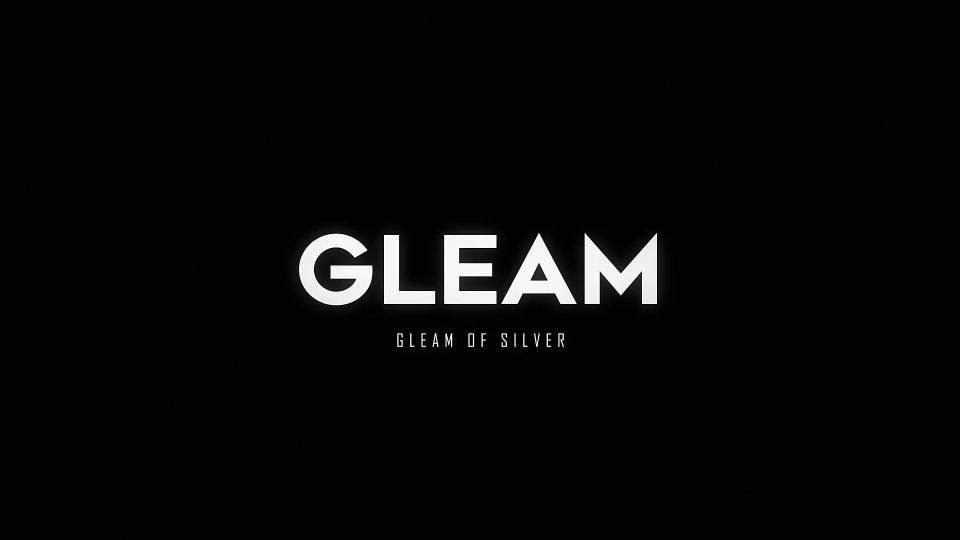 Gleam Of Silver Logo - Download Videohive 18368946