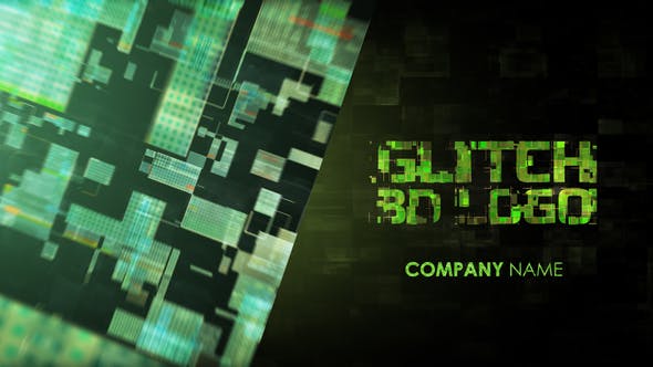 Glitch 3D Logo - Videohive Download 23147031