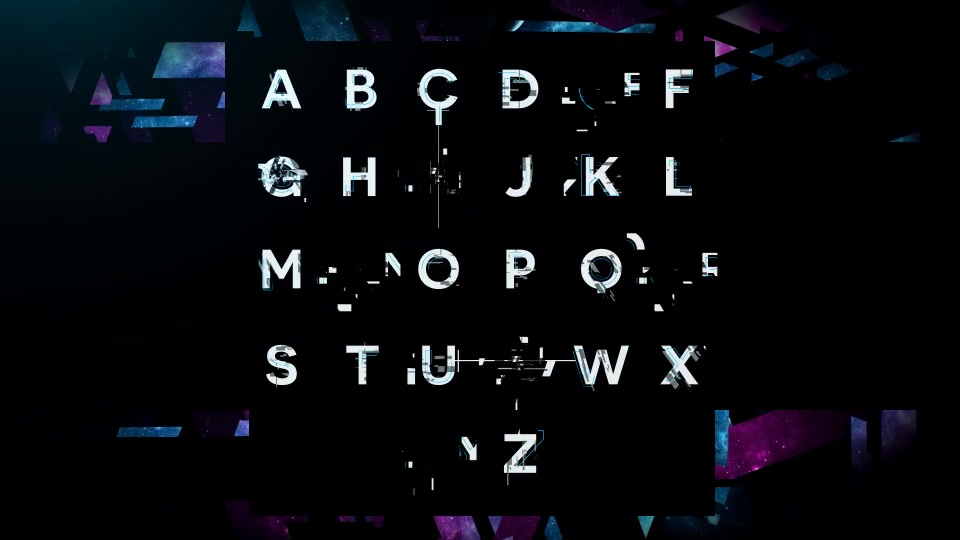 Glitch Alphabet - Download Videohive 11929491