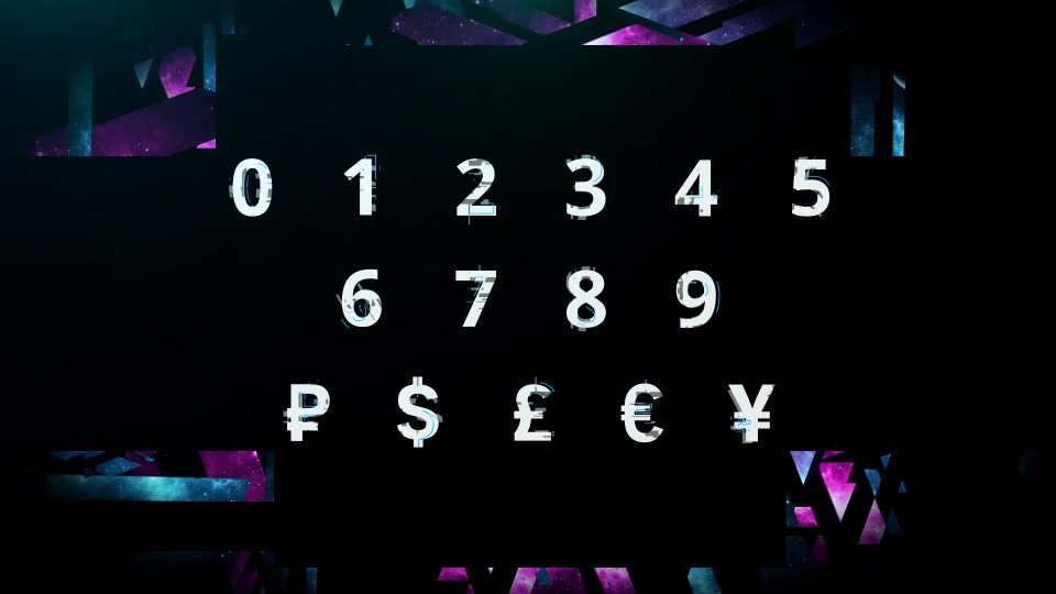 Glitch Alphabet - Download Videohive 11929491