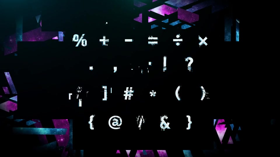 Glitch Alphabet - Download Videohive 11929491