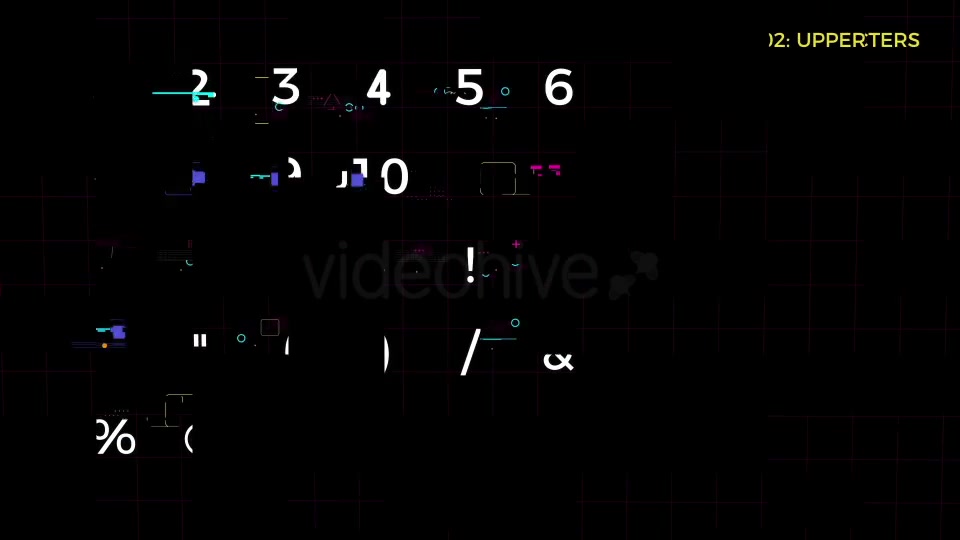 Glitch: An Animated Digital Typeface Videohive 21346181 After Effects Image 10