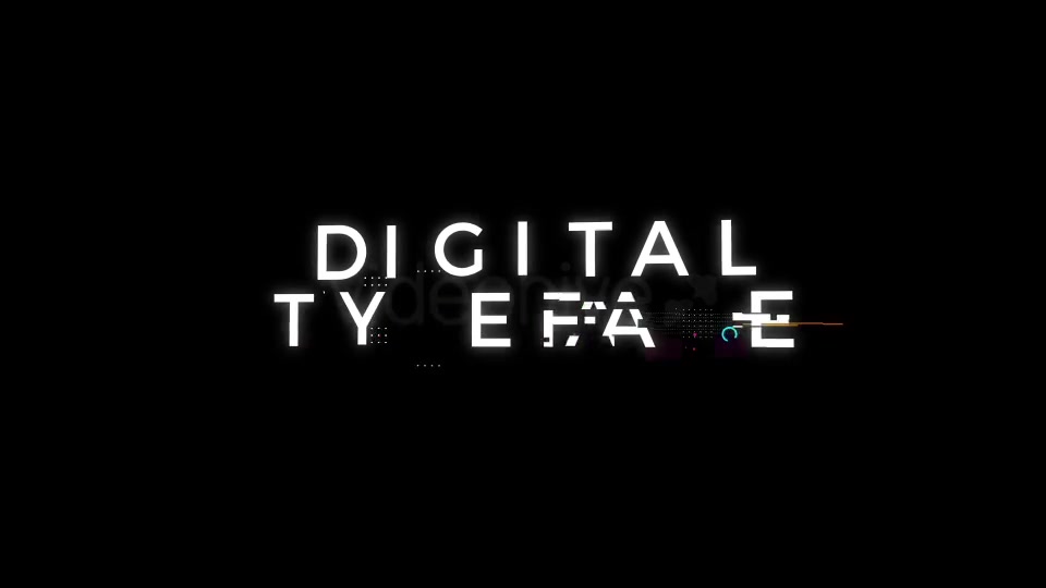 Glitch: An Animated Digital Typeface Videohive 21346181 After Effects Image 7