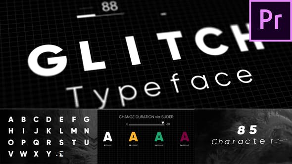 Glitch Animated Typeface - 22846308 Download Videohive