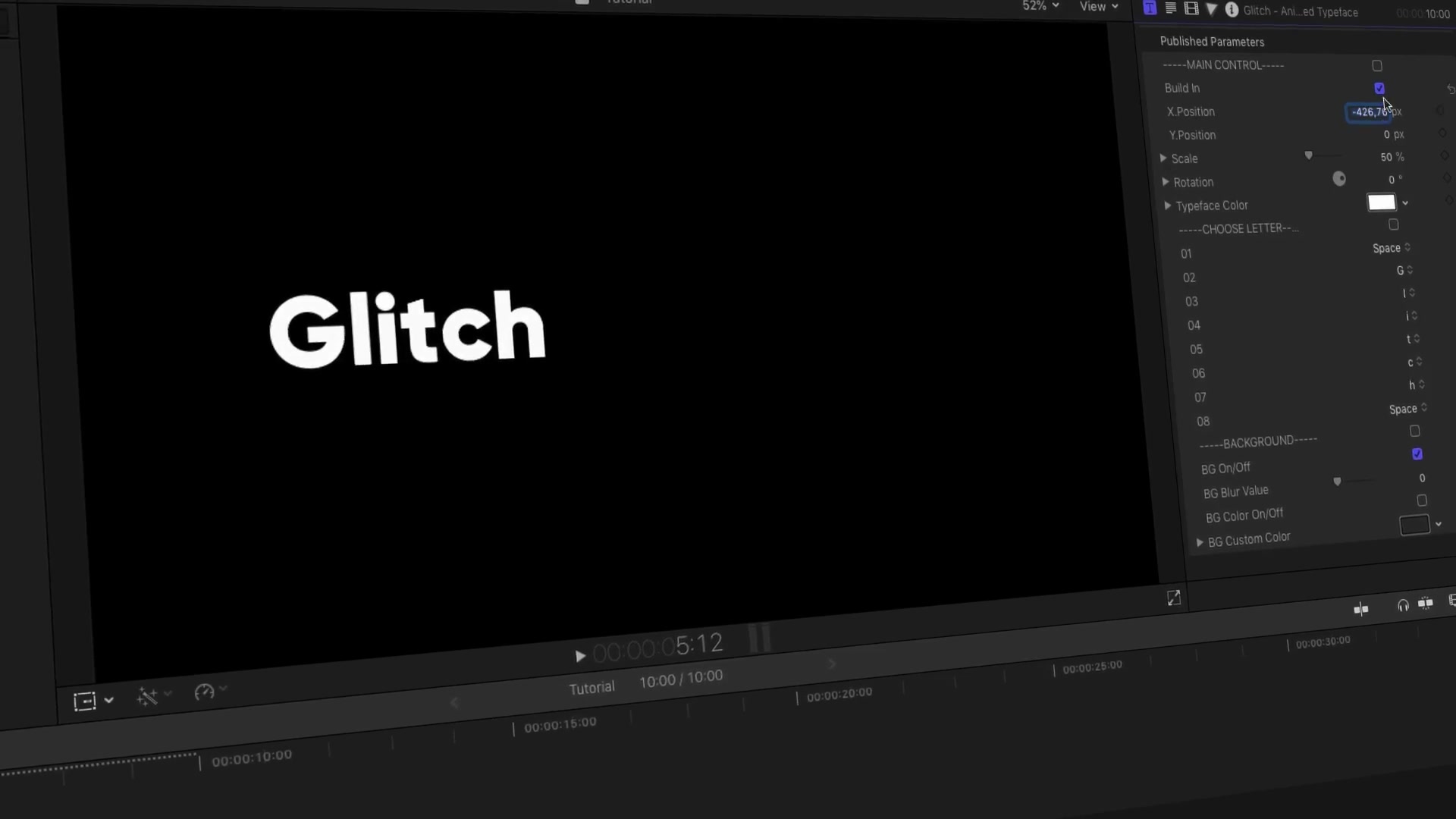 Glitch Animated Typeface for FCPX and Motion 5 Videohive 24264717 Apple Motion Image 8