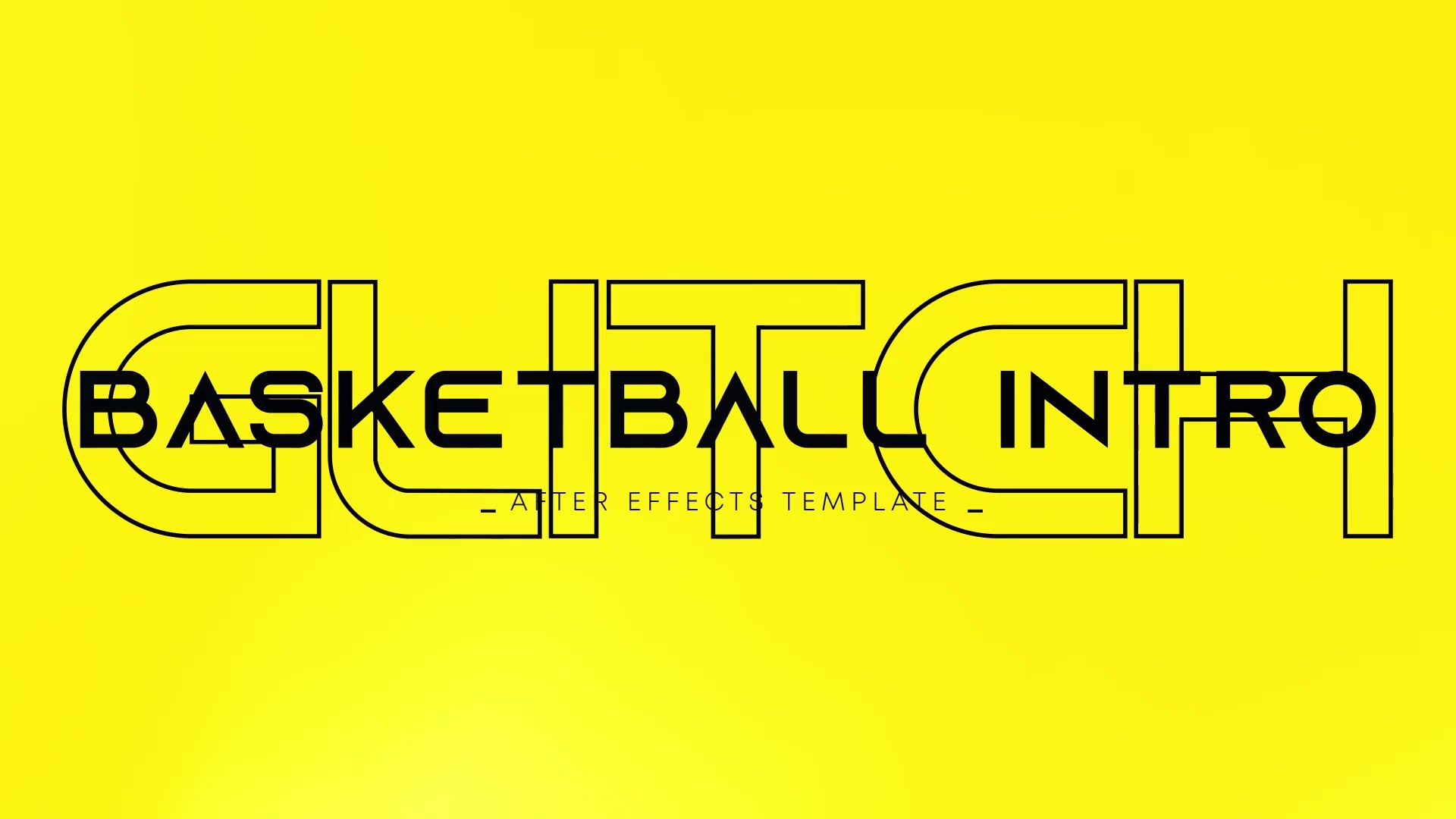 Glitch Basketball Intro Videohive 34848943 After Effects Image 3
