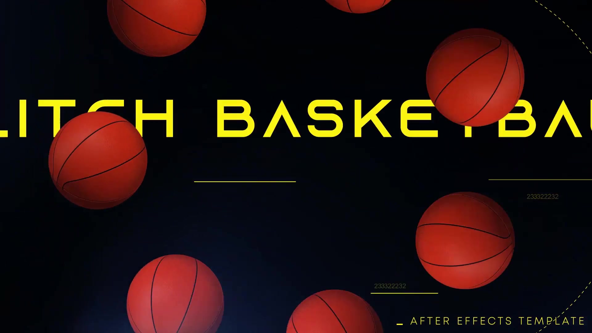 Glitch Basketball Intro Videohive 34848943 After Effects Image 4