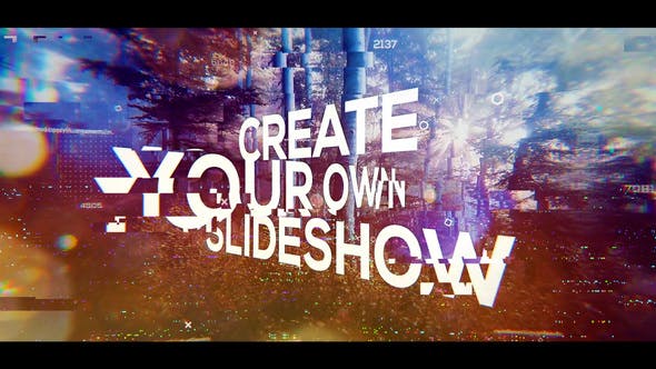 Glitch Big Titles Slideshow - Videohive Download 23235187
