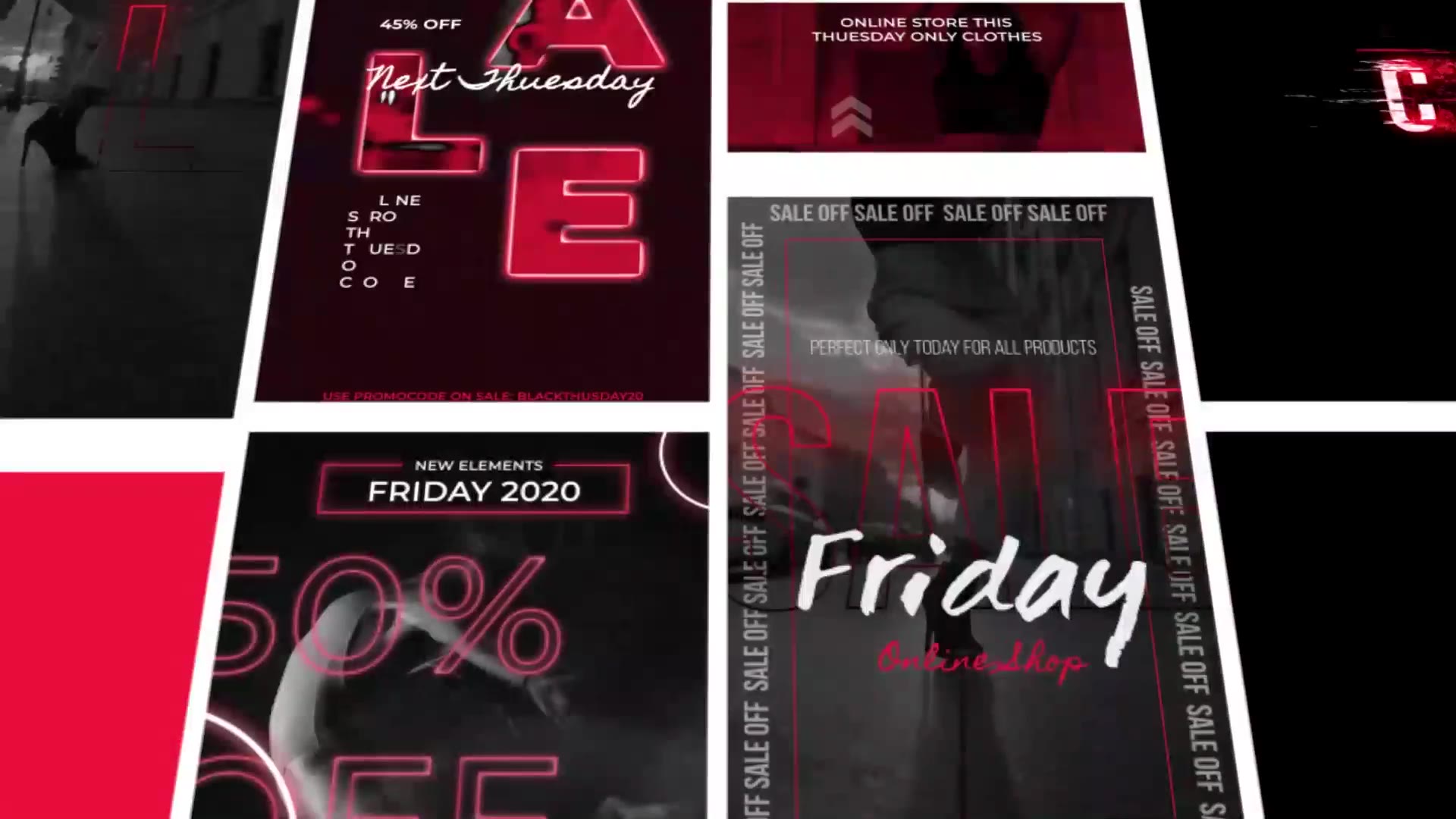 Glitch Black Friday Stories Instagram Videohive 29610431 After Effects Image 8