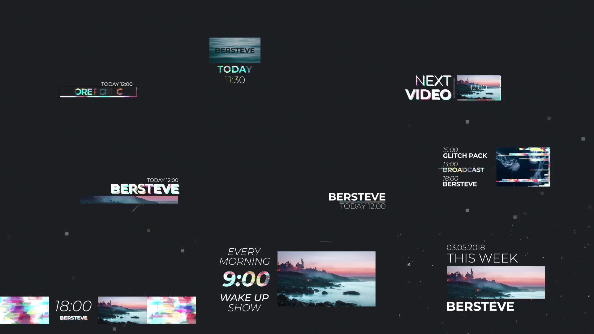 Glitch Broadcast Pack Videohive 22525870 After Effects Image 2