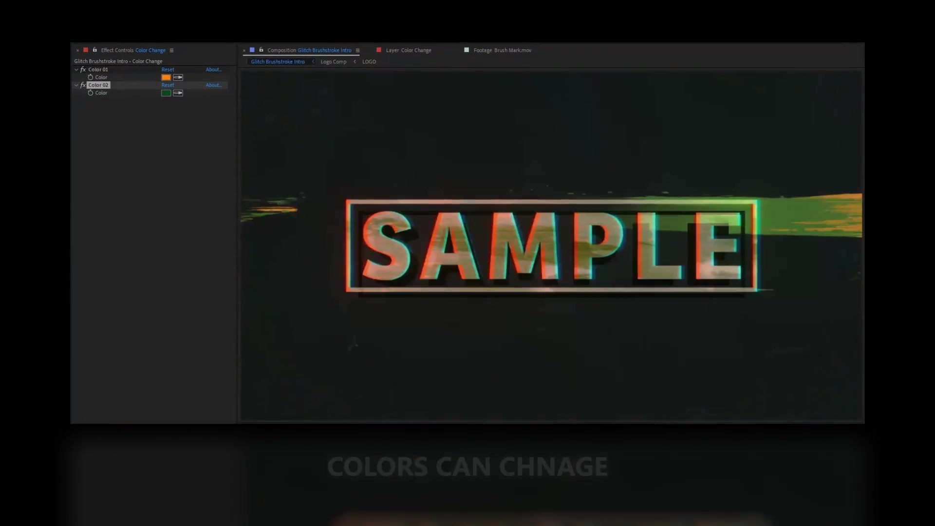 Glitch Brushstroke Intro Videohive 36374383 After Effects Image 6