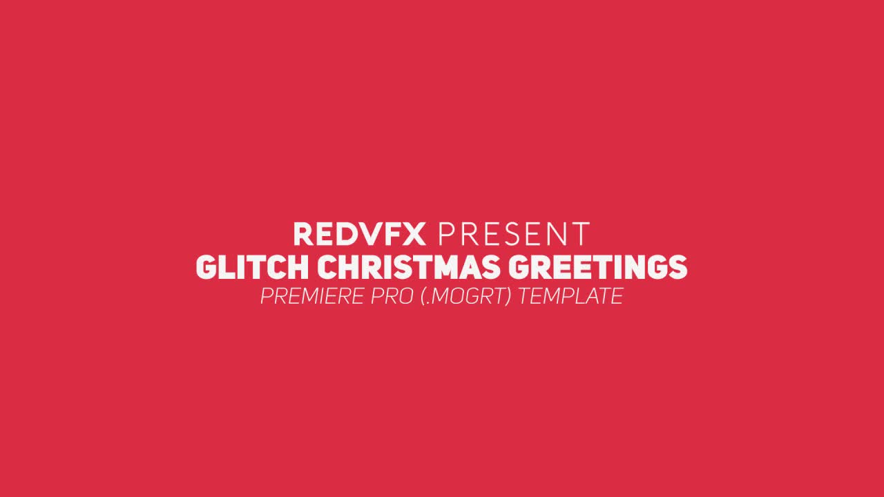 Glitch Christmas Greetings Videohive 22909857 Premiere Pro Image 1
