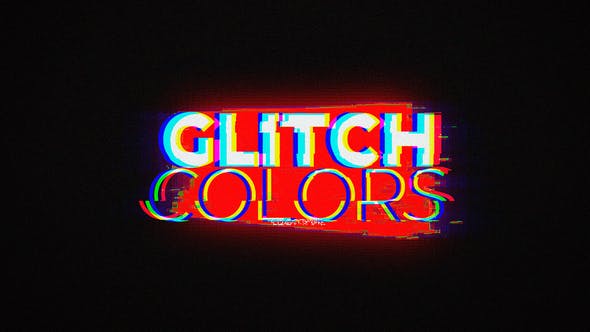 Glitch Colors Logo - Videohive Download 24011880