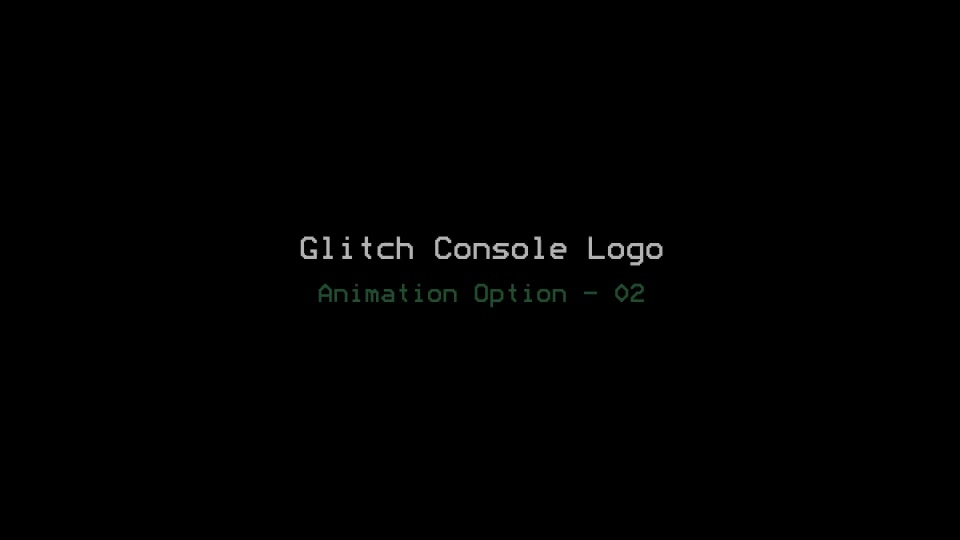 Glitch Console Logo Videohive 22660686 After Effects Image 4