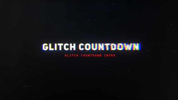 Glitch Countdown Intro Mogrt - Videohive Download 28789126