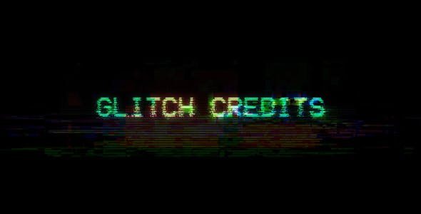 Glitch Credits - 21315570 Videohive Download