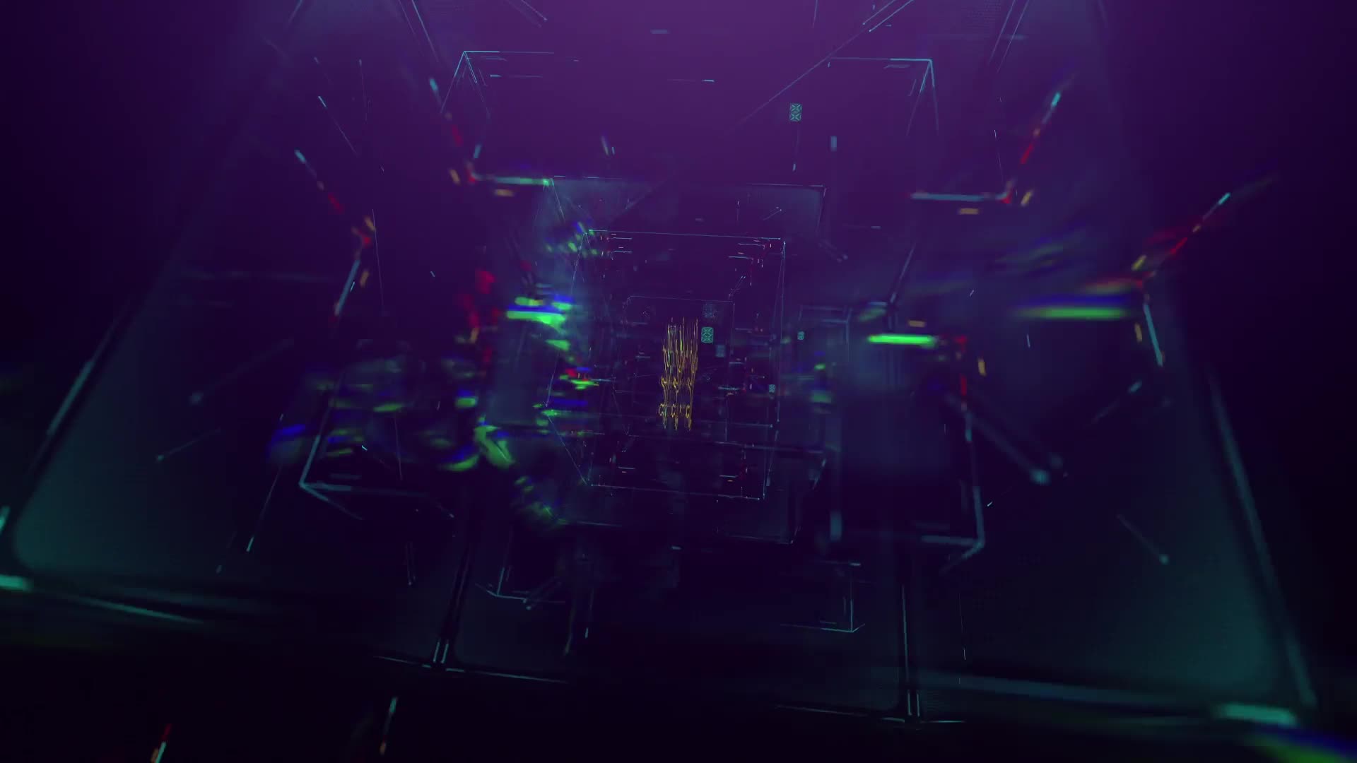 Glitch Cube Logo 4k Intro/ Gaming Lasers/ Digital Distortion/ Error and Bad Signal/ Glass Aberration Videohive 24103918 After Effects Image 1