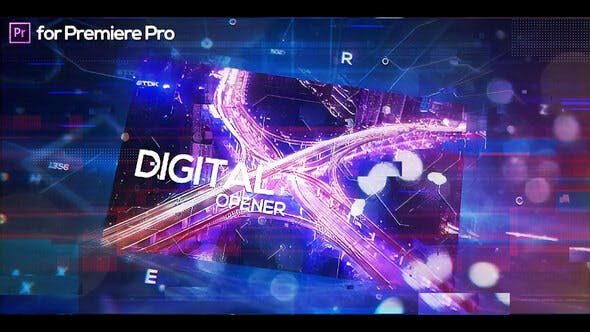 Glitch Digital Opener for Premiere Pro - Download Videohive 26589901