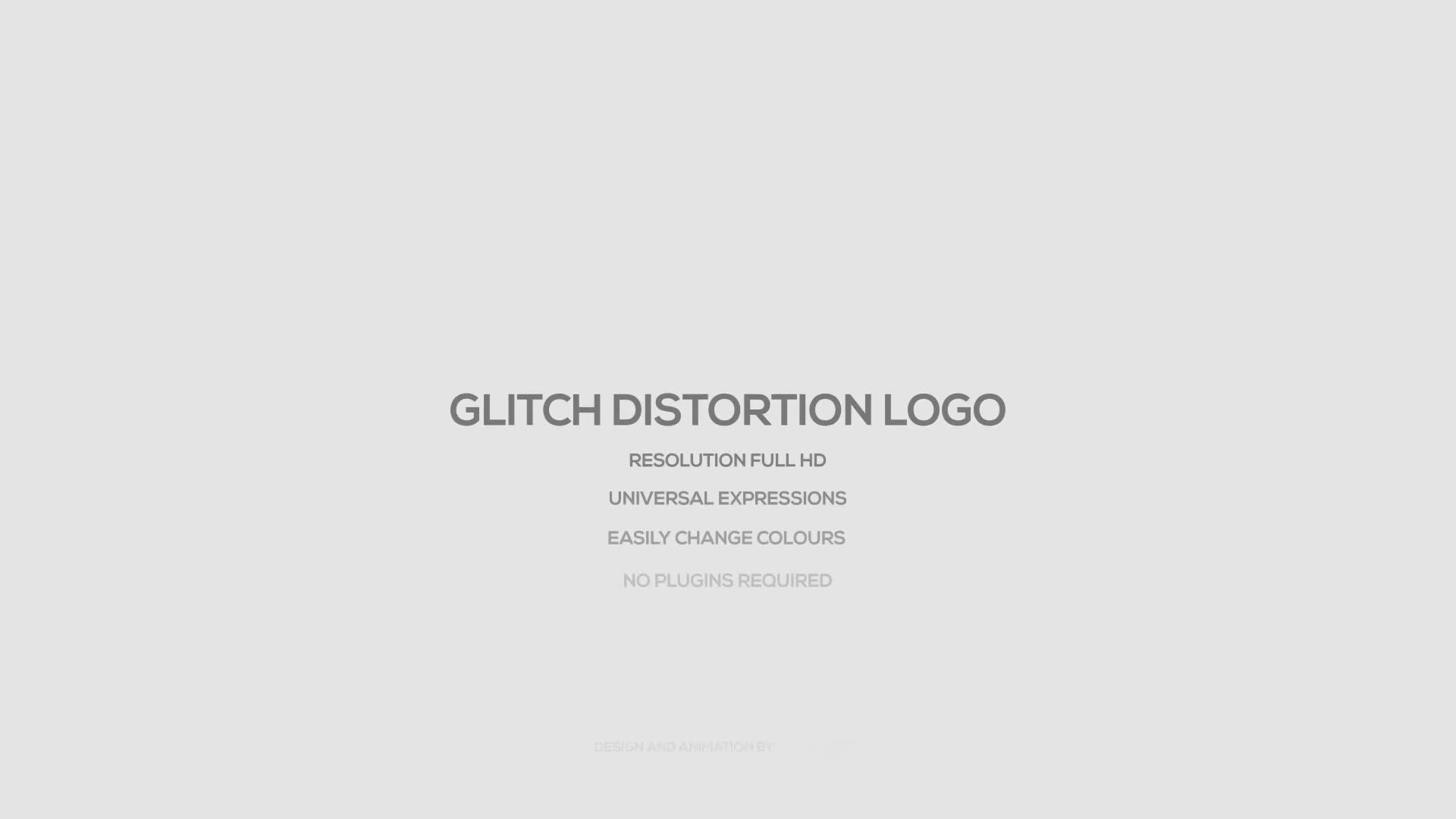 Glitch Distortion Logo Videohive 20362248 After Effects Image 1