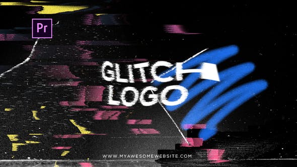 Glitch Distortion Logo Intro - 28061965 Videohive Download
