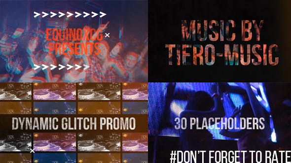 Glitch Dynamic Opener // Night Club Promo - 11769529 Download Videohive
