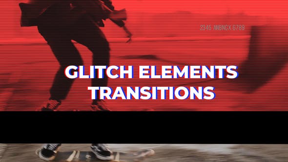 Glitch Elements Transitions - 33133829 Videohive Download