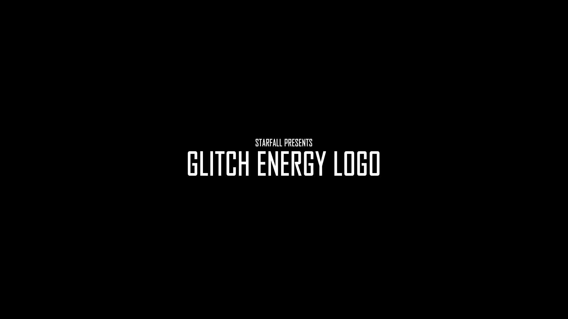 Glitch Energy Logo Videohive 34993729 After Effects Image 1