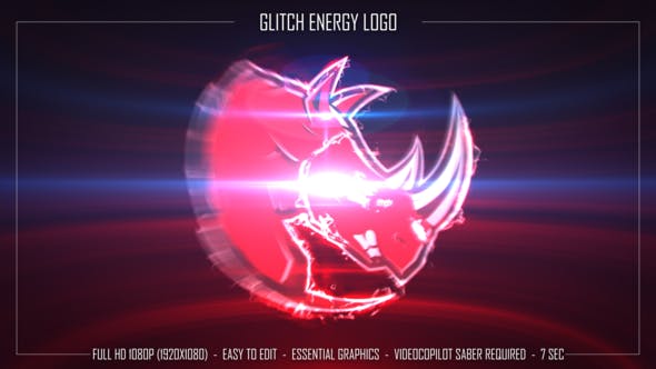 Glitch Energy Logo - Download 34993729 Videohive