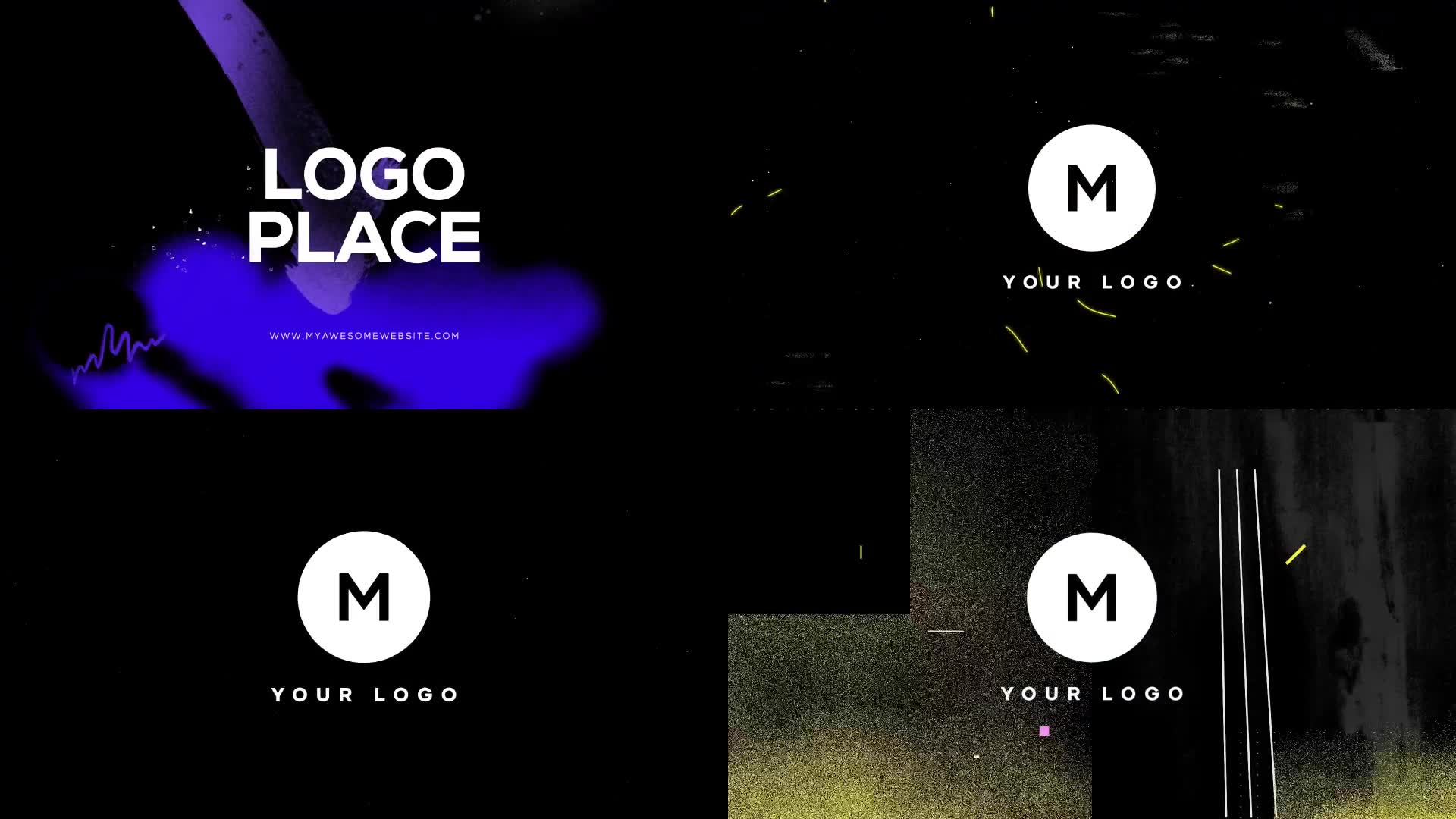 Glitch Grunge Logos Intro Pack Videohive 36413351 After Effects Image 2