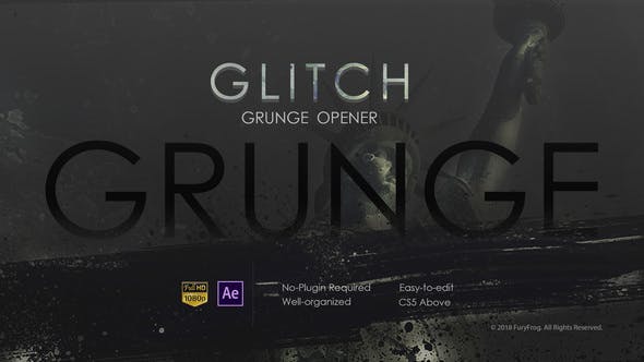 Glitch Grunge Opener - Download 21481637 Videohive