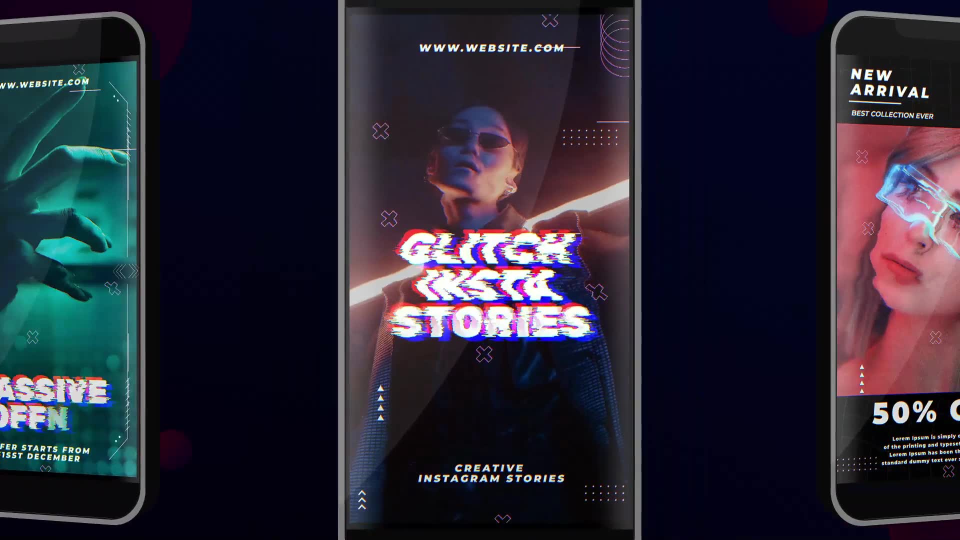 Glitch Instagram Stories 2 Videohive 38110609 After Effects Image 2