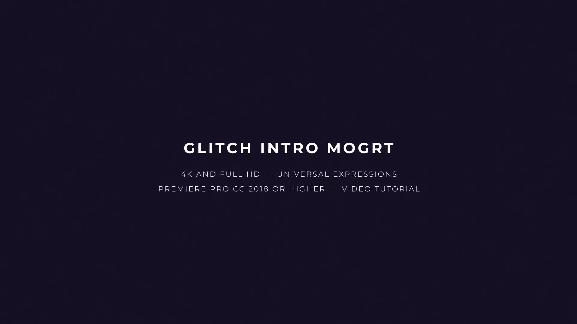 Glitch Intro Mogrt Videohive 22698598 Premiere Pro Image 2
